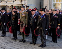 Act of Remembrance at Tri-Services Memorial, St Johns Street 11 November 2023